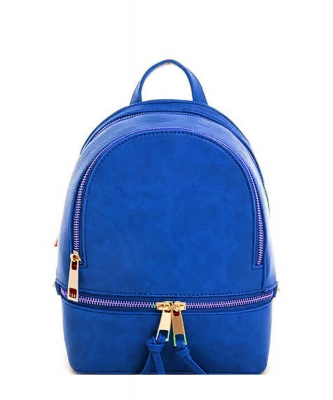 Fashion zipper Cute Backpack LP1082 ROYAL BLUE